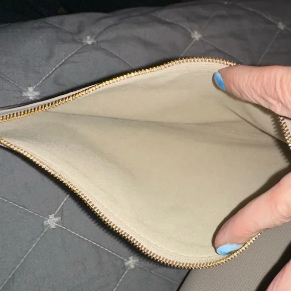 AUTHENTIC Polène Cyme Leather Bag - Taupe w/box, dust bag - Picture 6 of 13